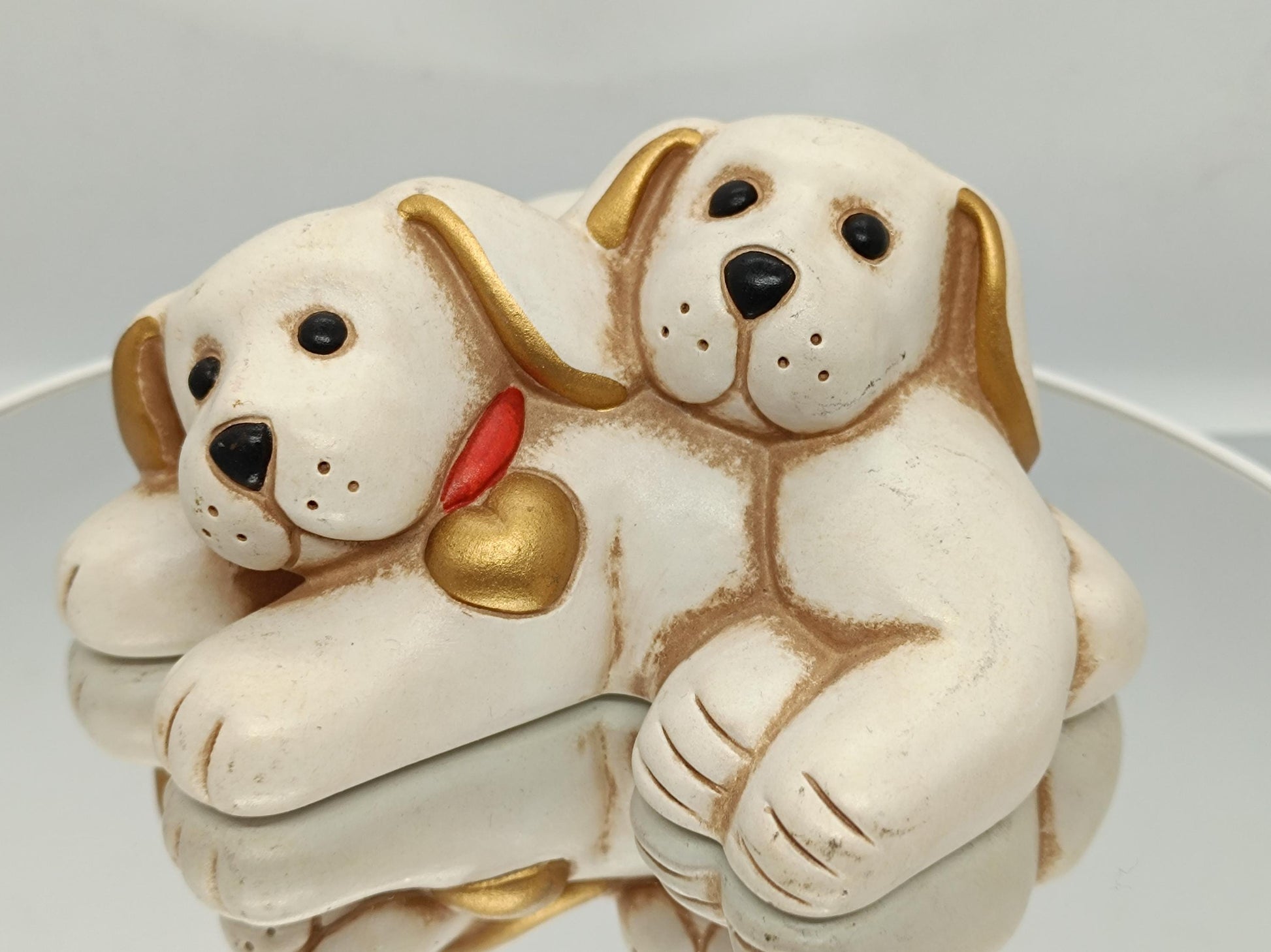 Vintage Figurine Puppies Thun __etsy:7115953800