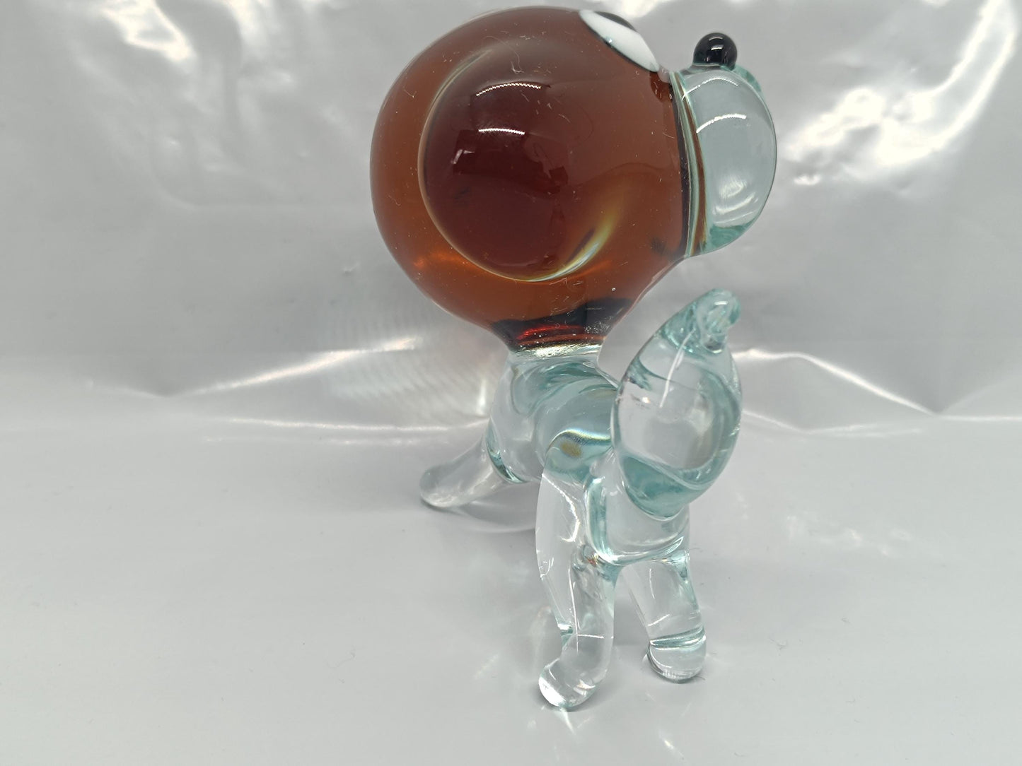 Vintage Glass Dog figurine __etsy:7919490516