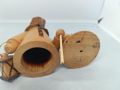 Vintage Natural Wooden Erzgebirge Incense Smoker Night Watchman Raucher 7"