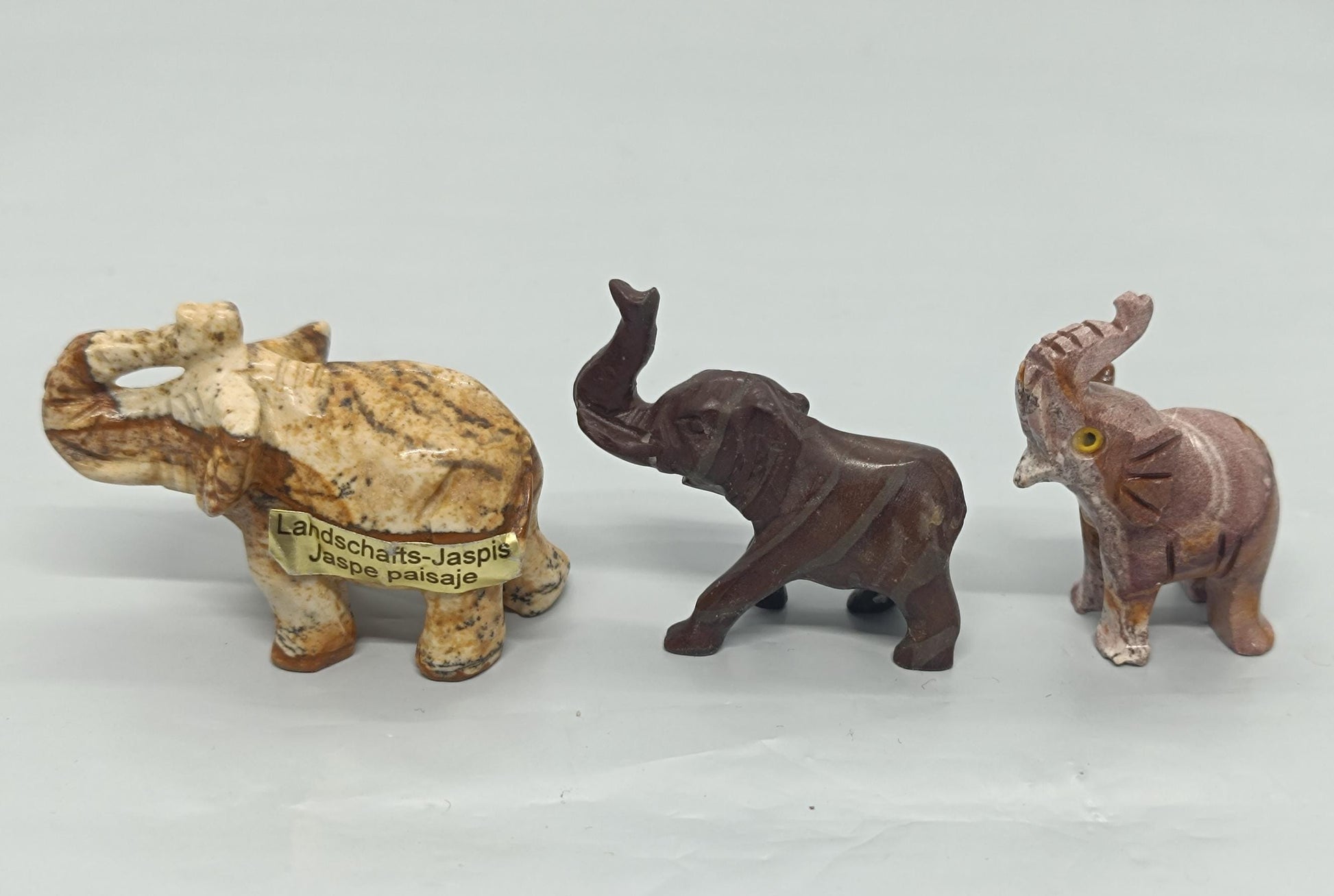 Vintage Stone Elephants Figurines (etsy image id: 7639824052)