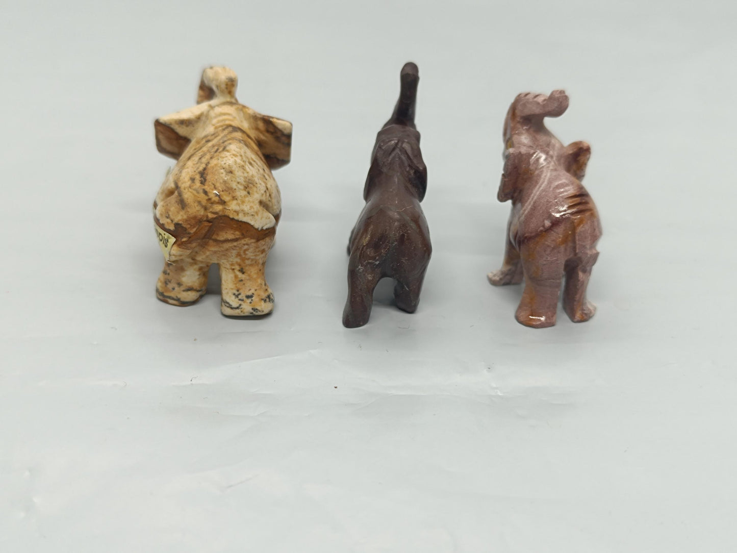 Vintage Stone Elephants Figurines (etsy image id: 7687768233)