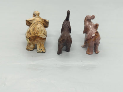 Vintage Stone Elephants Figurines (etsy image id: 7687768233)