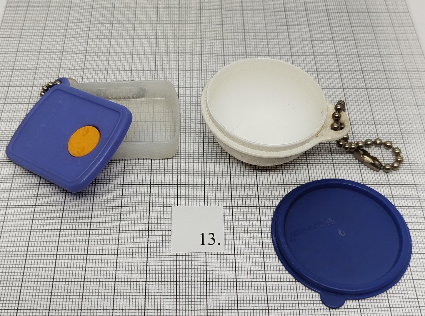 Vintage Tupperware keychains variety __etsy:7251486287