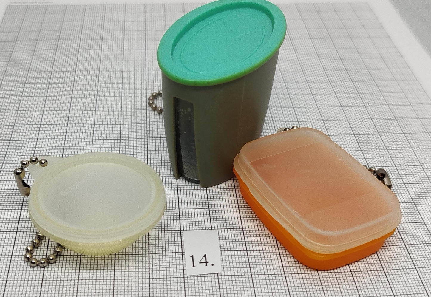 Vintage Tupperware keychains variety __etsy:7203508958
