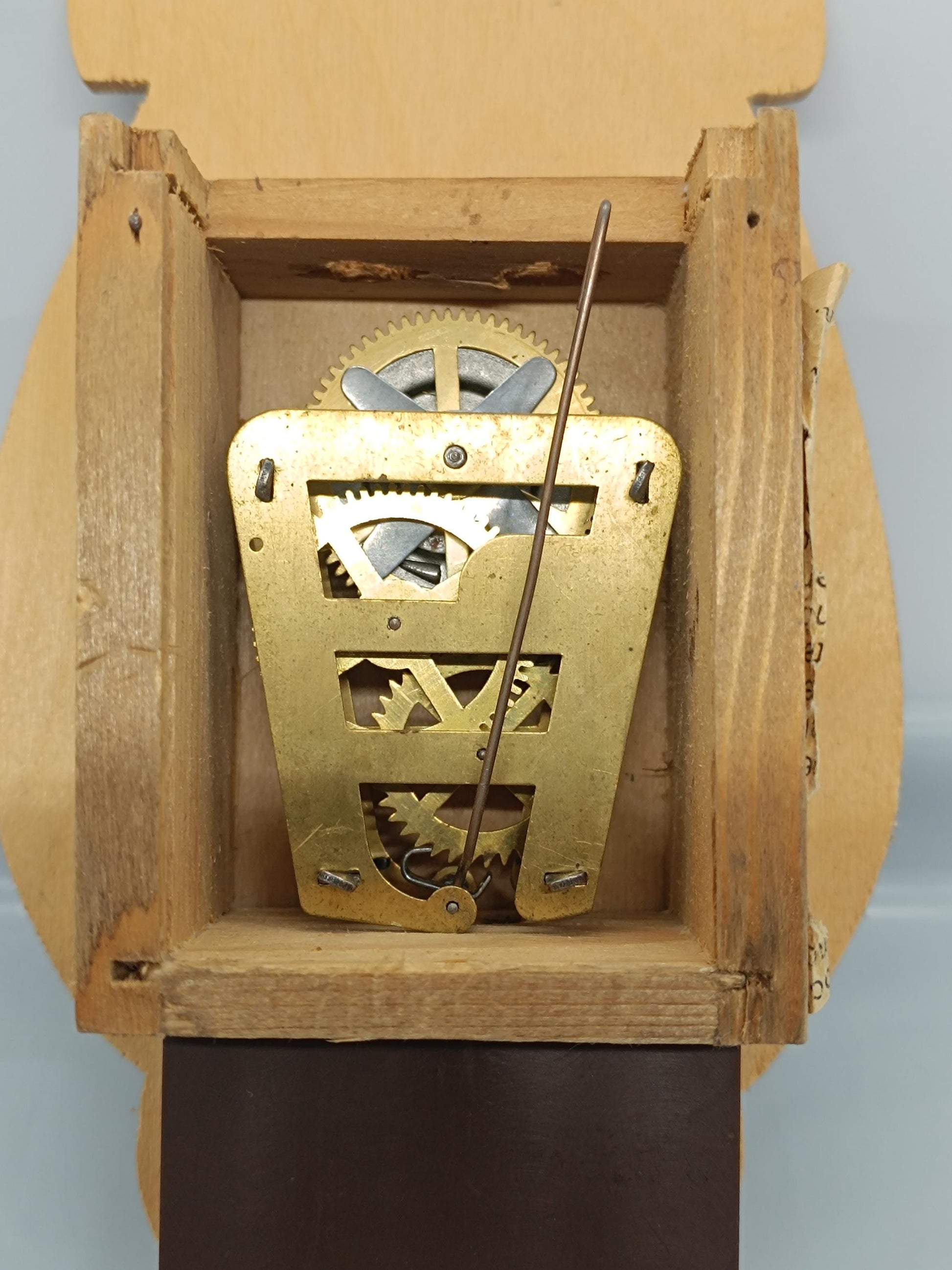 Vintage W Germany Owl Clock Moving eyes __etsy:7773728796