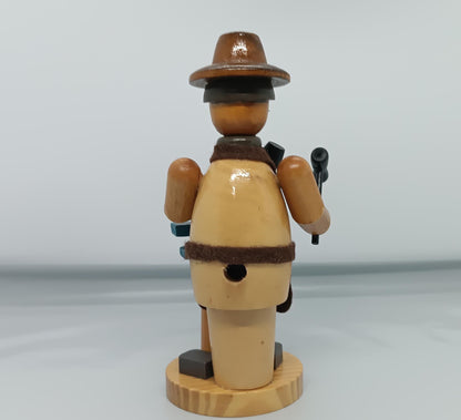 Vintage Wooden Erzgebirge Incense Smoker Carpenter Smoker Raucher 16 cm
