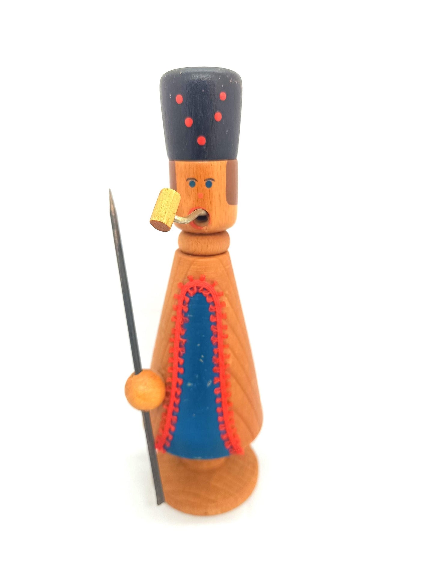 Vintage Wooden Erzgebirge Incense Smoker Folk Raucher 16 cm