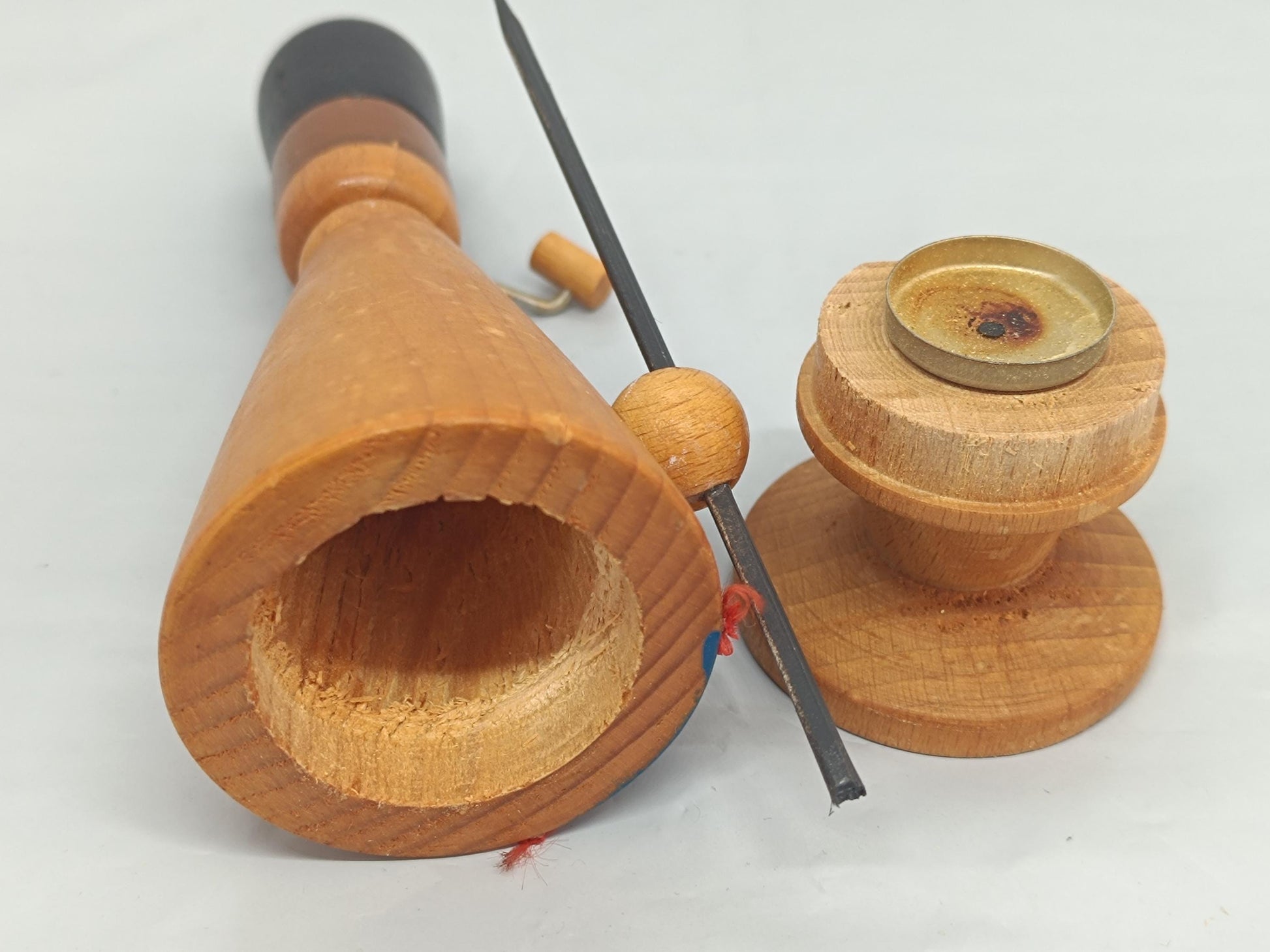 Vintage Wooden Erzgebirge Incense Smoker Folk Raucher 16 cm