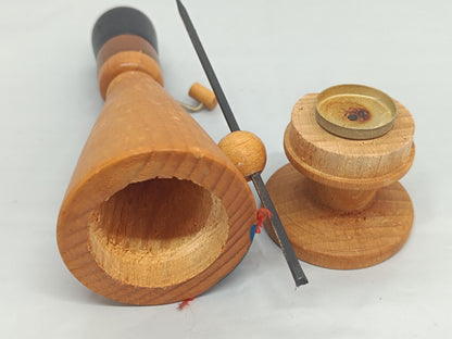 Vintage Wooden Erzgebirge Incense Smoker Folk Raucher 16 cm