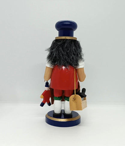 Vintage Wooden Erzgebirge Incense Smoker Man Raucher 8" Erzgebirge