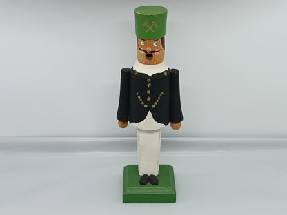 Vintage Wooden Erzgebirge Incense Smoker Miner Smoker Raucher 17 cm