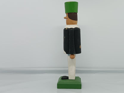 Vintage Wooden Erzgebirge Incense Smoker Miner Smoker Raucher 17 cm