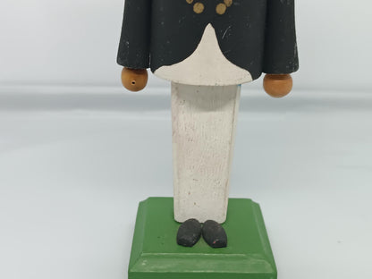 Vintage Wooden Erzgebirge Incense Smoker Miner Smoker Raucher 17 cm