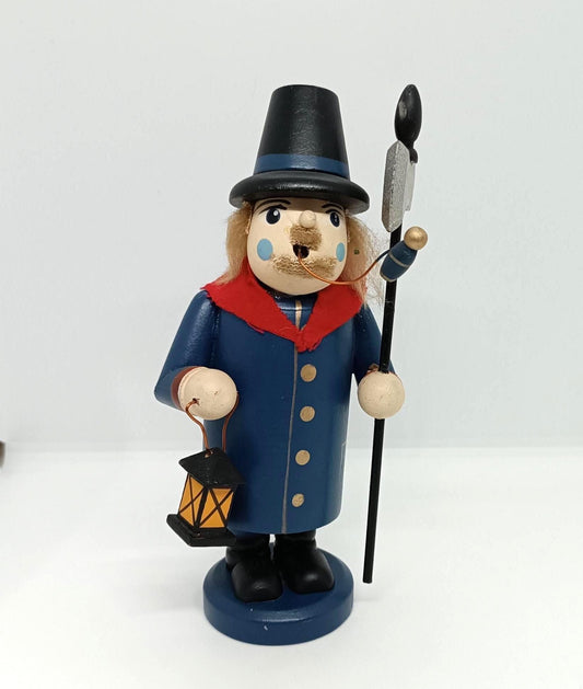 Vintage Wooden Erzgebirge Incense Smoker Night Watchman Smoker Raucher 8"