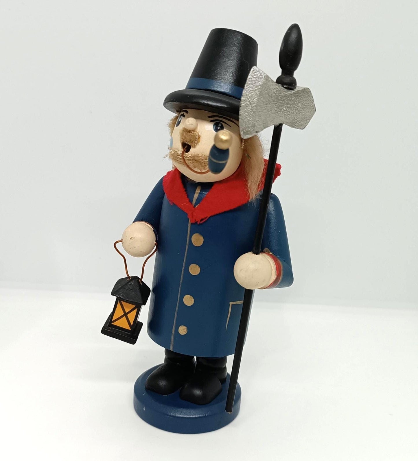 Vintage Wooden Erzgebirge Incense Smoker Night Watchman Smoker Raucher 8"