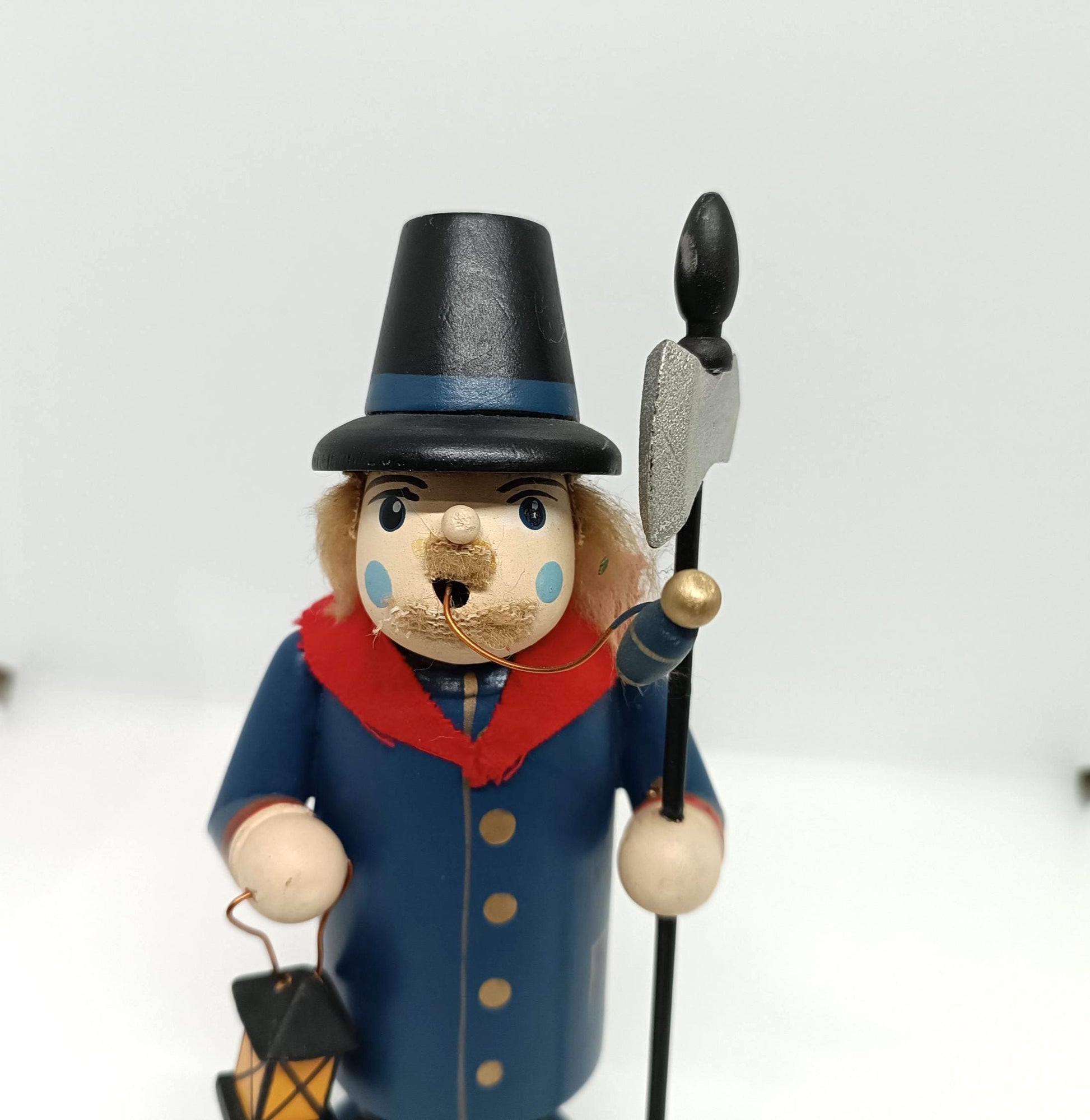 Vintage Wooden Erzgebirge Incense Smoker Night Watchman Smoker Raucher 8"