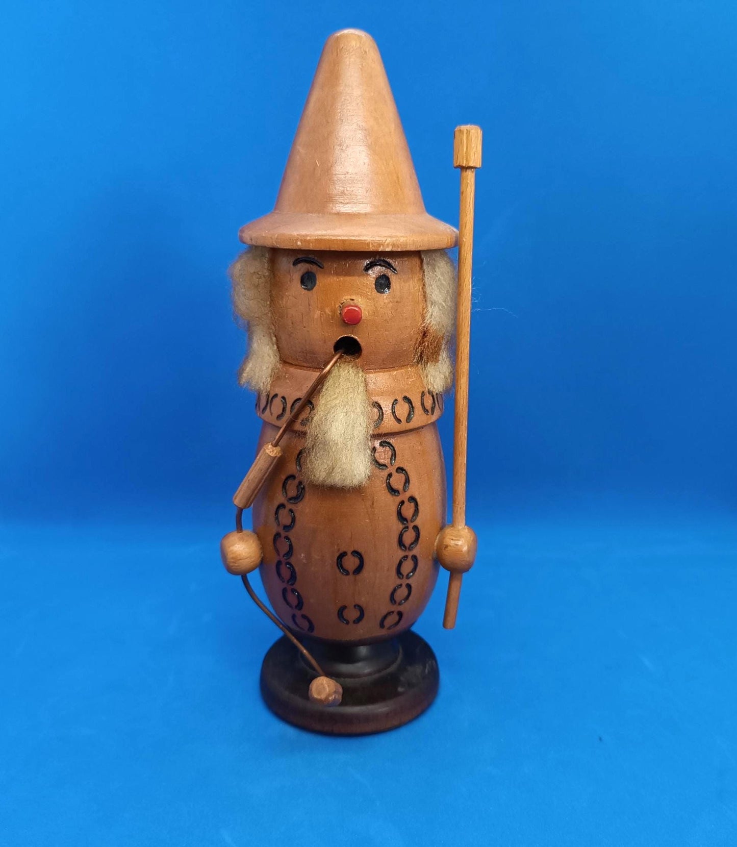 Vintage Wooden Erzgebirge Incense Smoker Raucher 8,5"