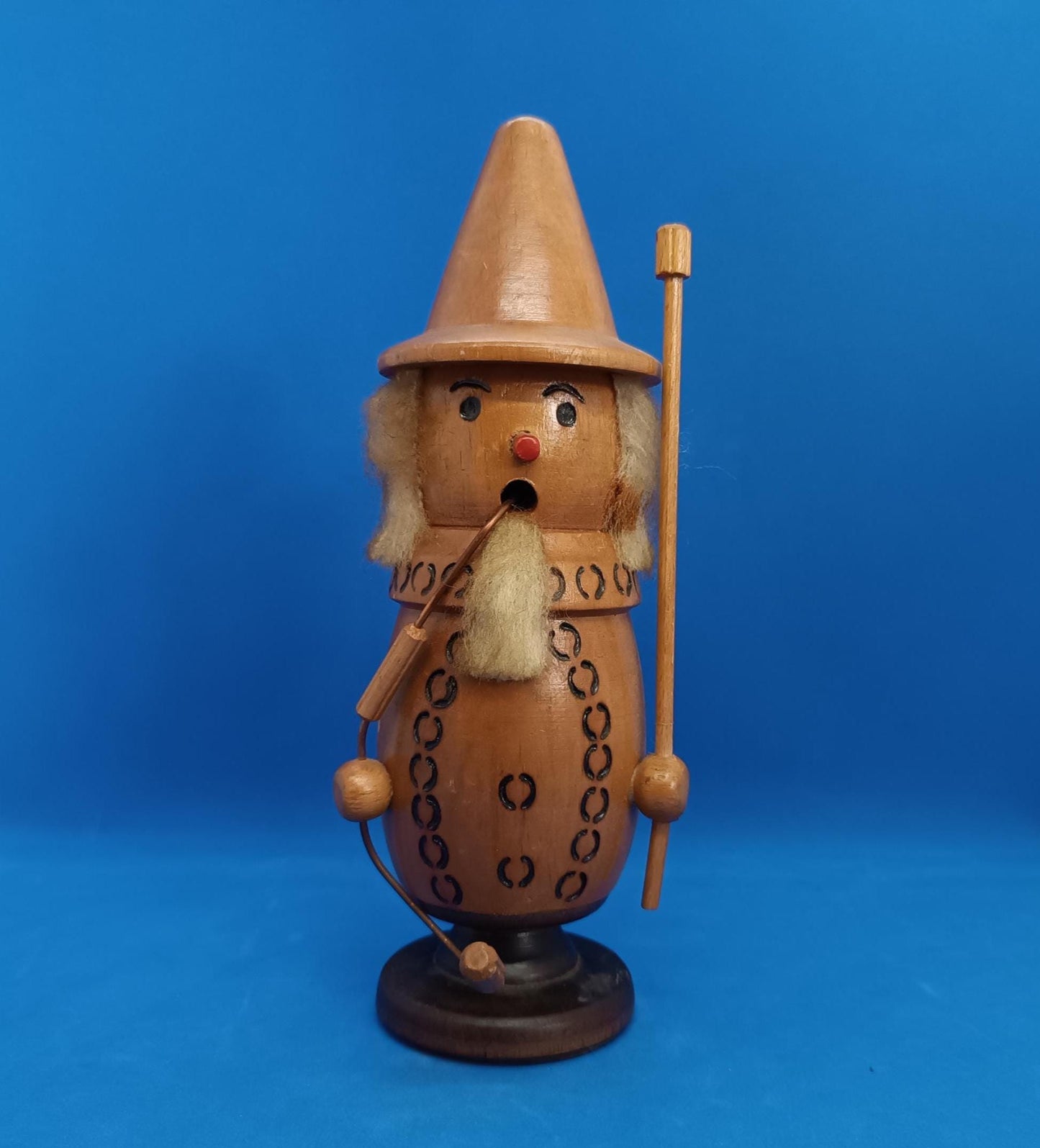 Vintage Wooden Erzgebirge Incense Smoker Raucher 8,5"
