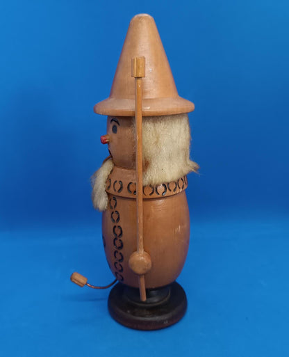 Vintage Wooden Erzgebirge Incense Smoker Raucher 8,5"