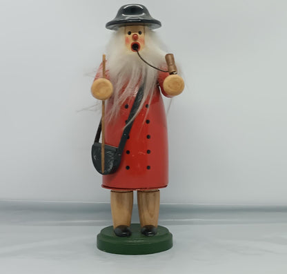 Vintage Wooden Erzgebirge Incense Smoker Shepherd Smoker Raucher 23 cm