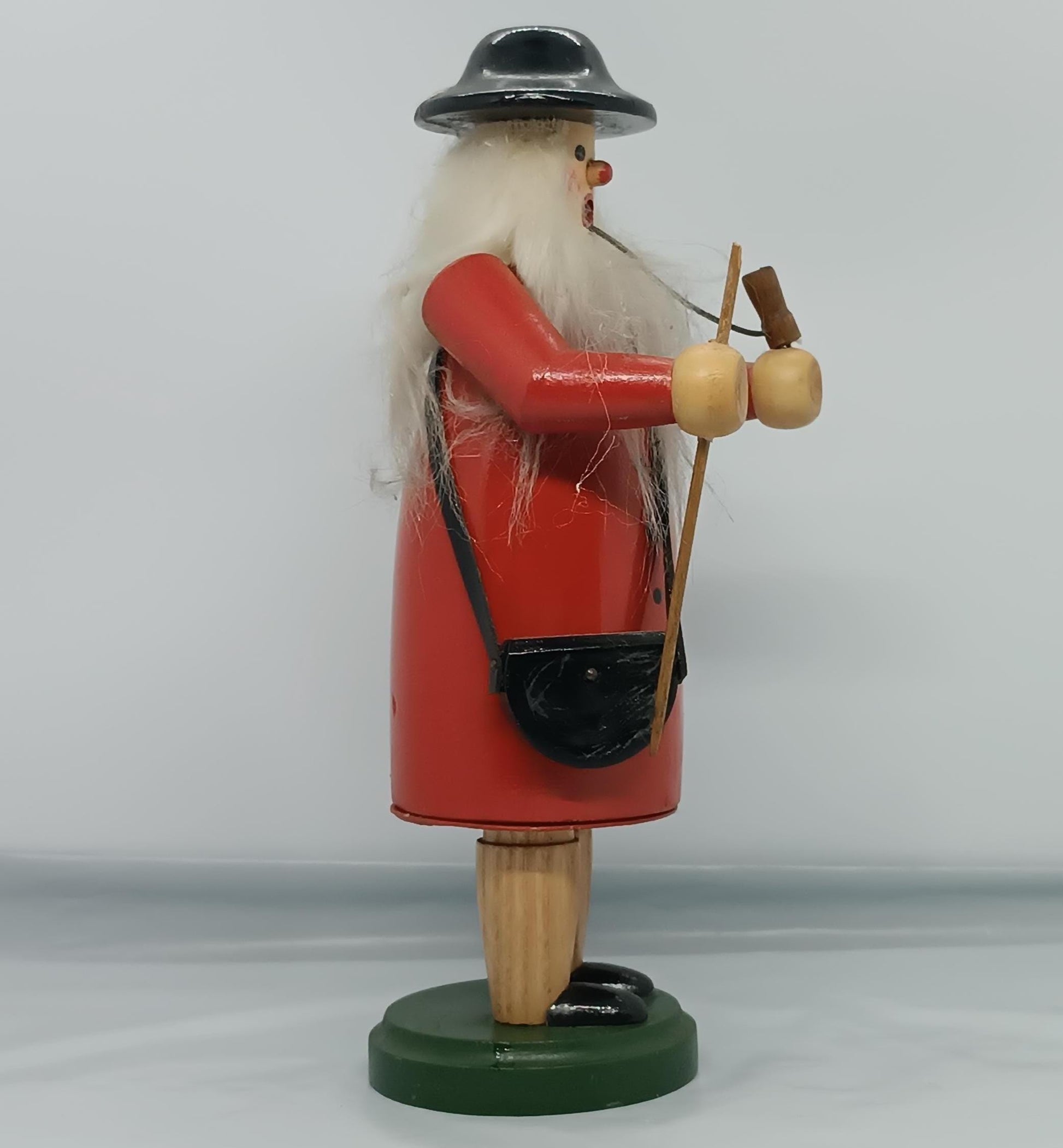 Vintage Wooden Erzgebirge Incense Smoker Shepherd Smoker Raucher 23 cm