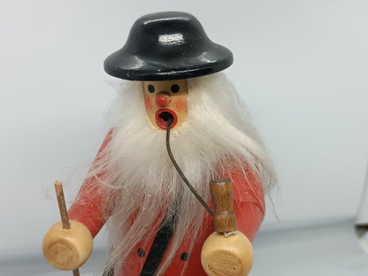 Vintage Wooden Erzgebirge Incense Smoker Shepherd Smoker Raucher 23 cm