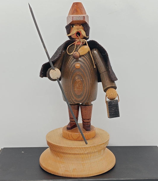 Vintage  Wooden Incense Holder Smoker Night Watchman Raucher 9.5" (etsy image id: 7169880099)