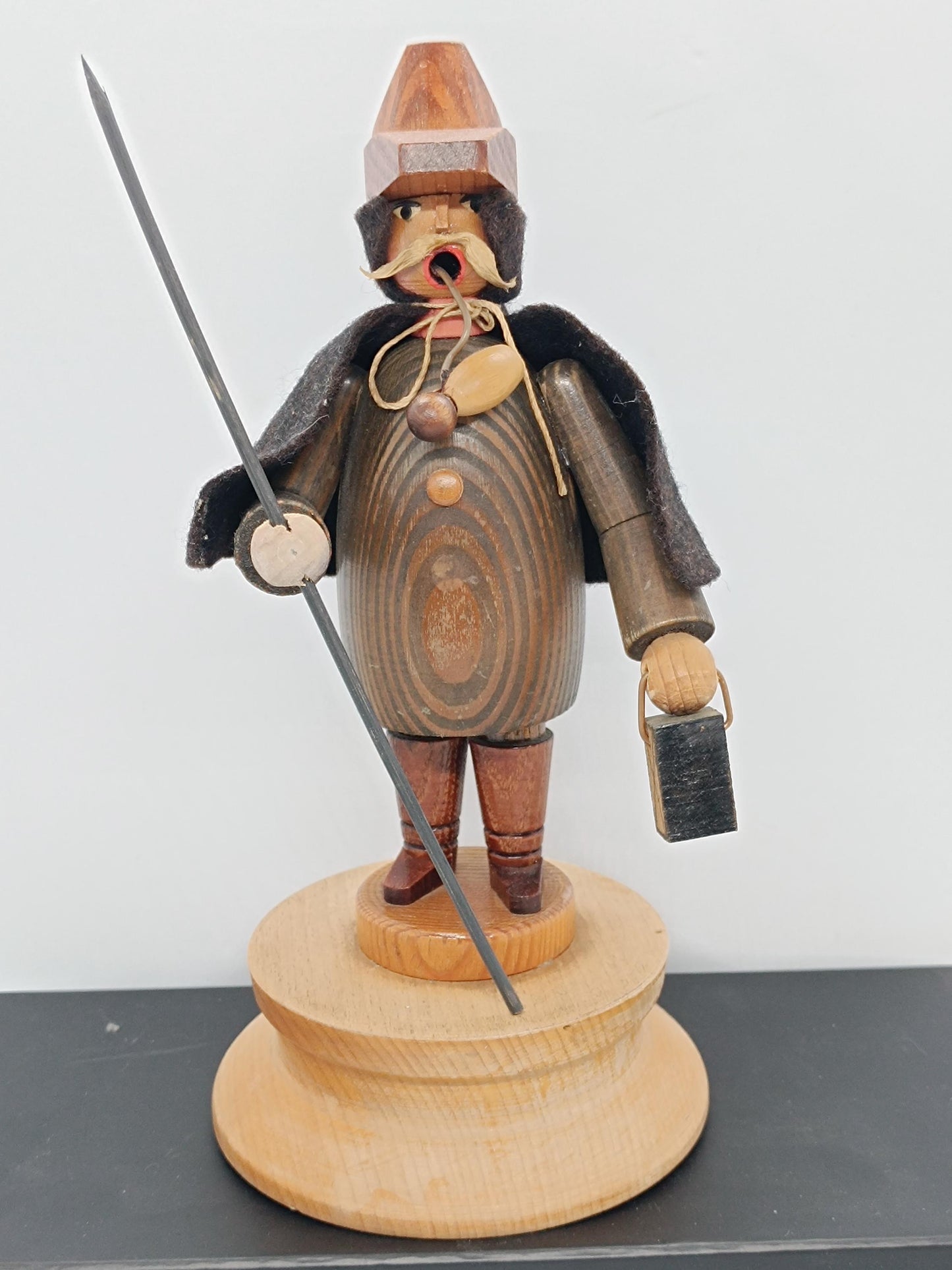 Vintage  Wooden Incense Holder Smoker Night Watchman Raucher 9.5" (etsy image id: 7121908260)