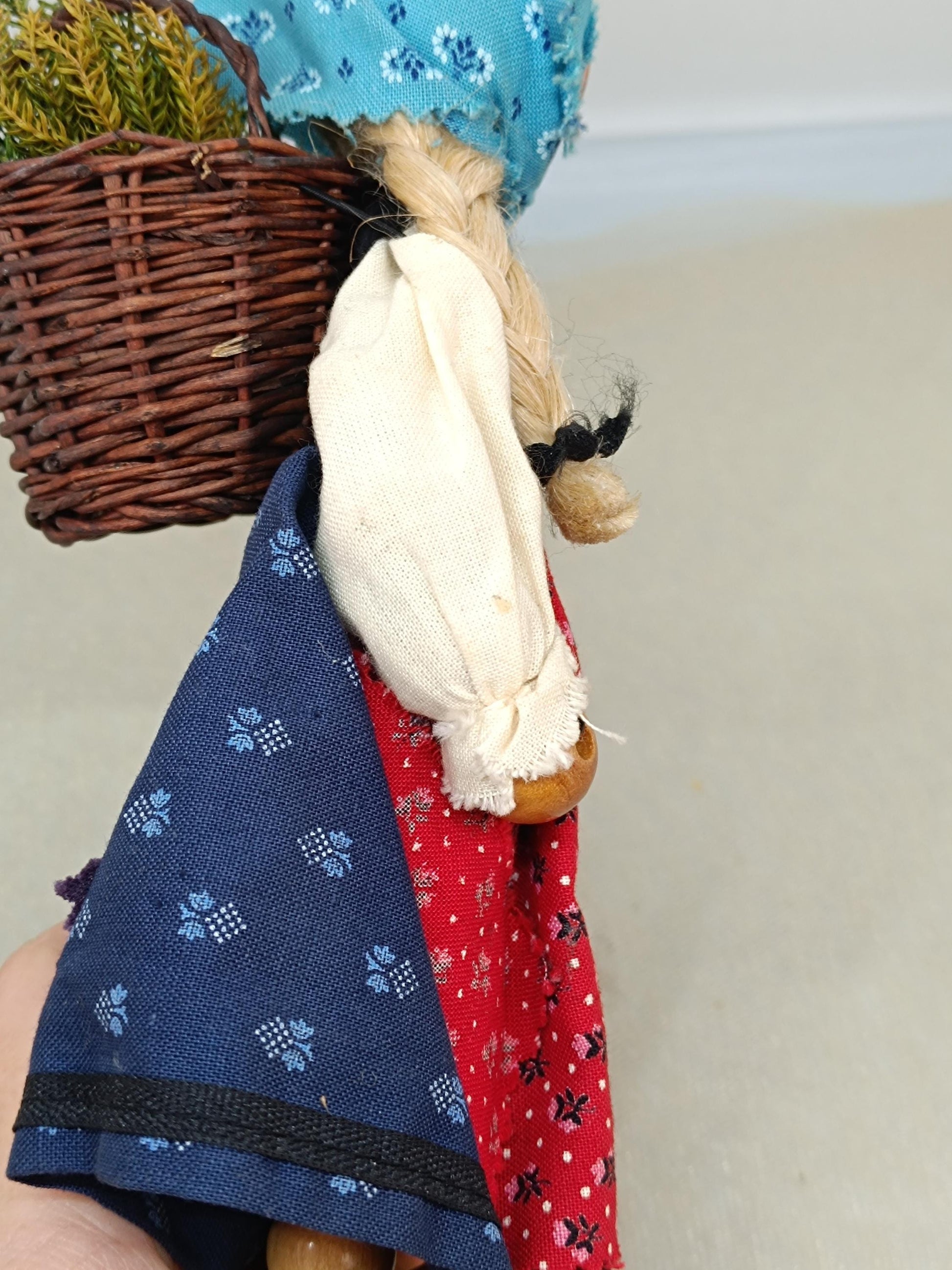 Vtg Original Resi Prosel handmade Doll 8 inches Germany __etsy:7803876805