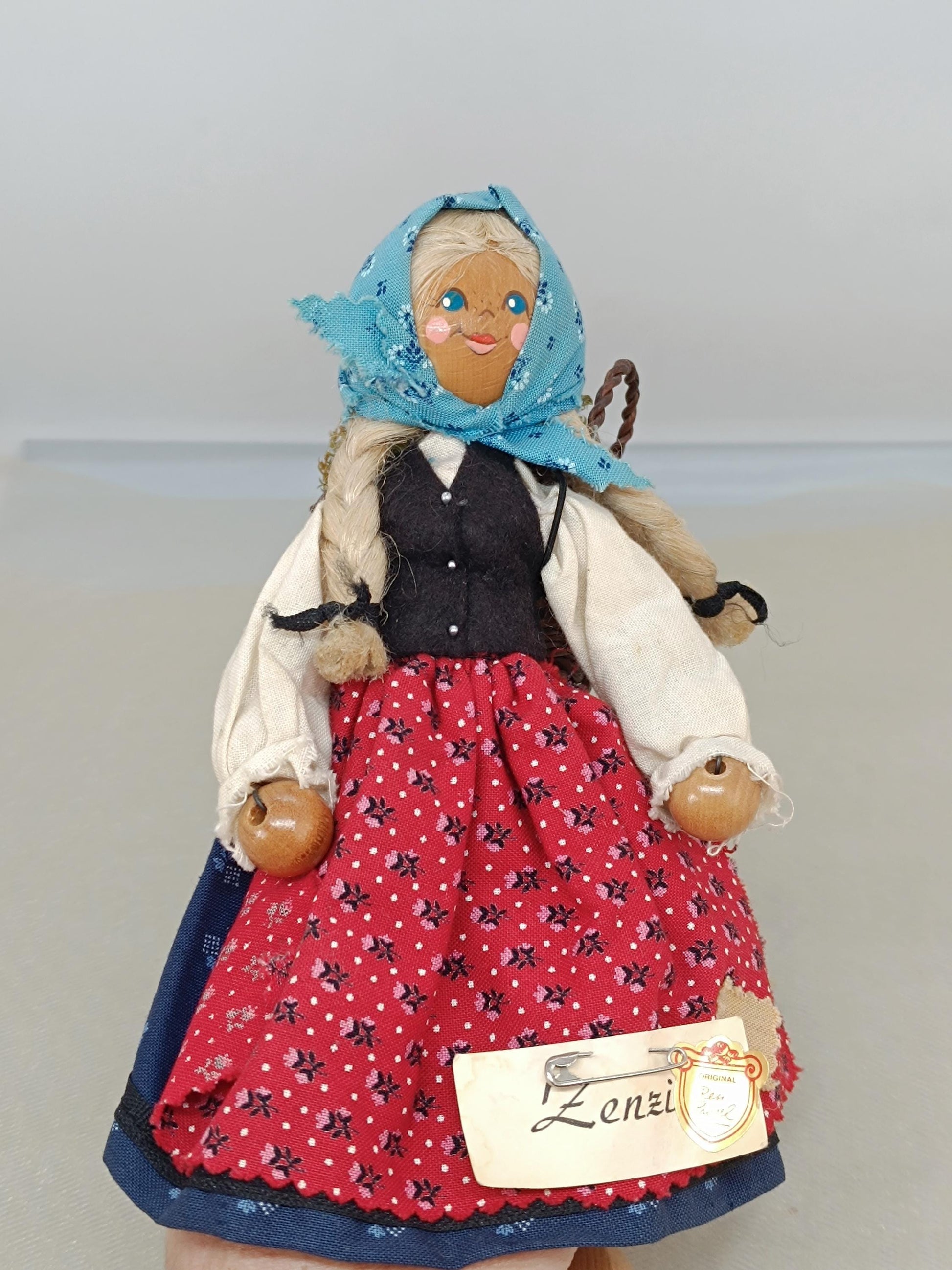 Vtg Original Resi Prosel handmade Doll 8 inches Germany __etsy:7755929682