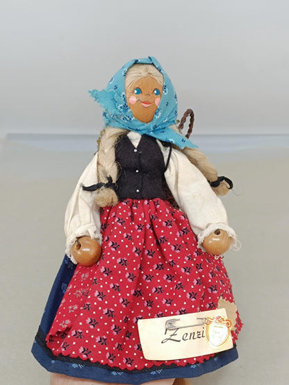 Vtg Original Resi Prosel handmade Doll 8 inches Germany __etsy:7755929682
