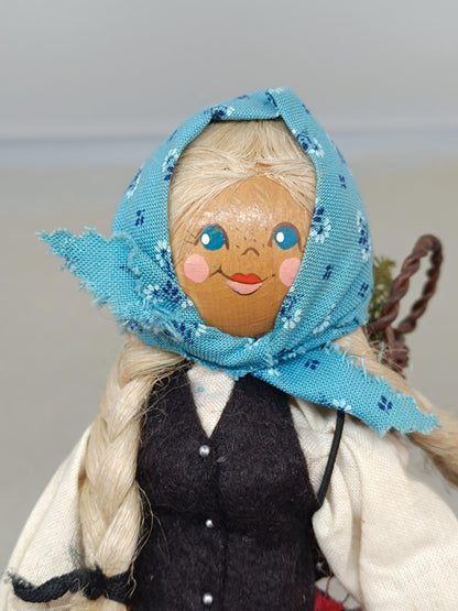 Vtg Original Resi Prosel handmade Doll 8 inches Germany __etsy:7803876817