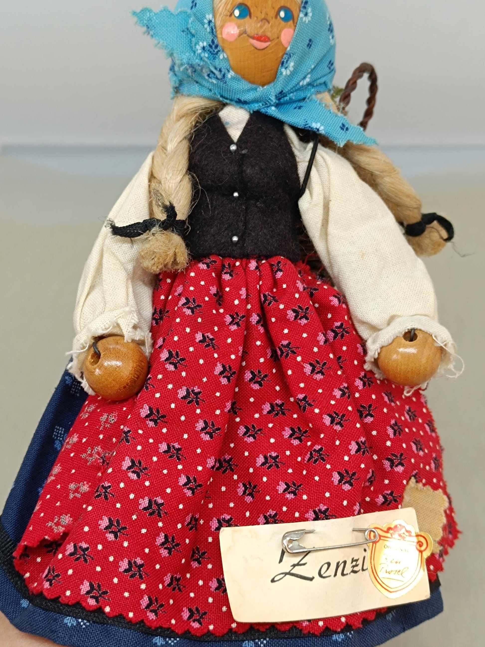 Vtg Original Resi Prosel handmade Doll 8 inches Germany __etsy:7803876821