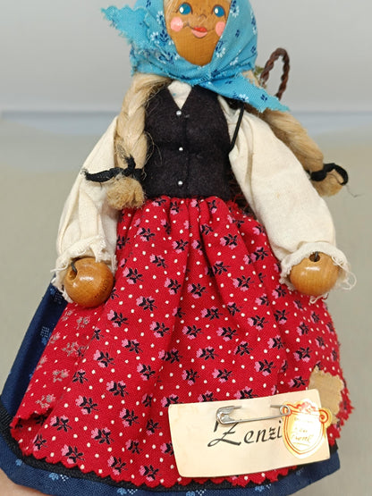 Vtg Original Resi Prosel handmade Doll 8 inches Germany __etsy:7803876821