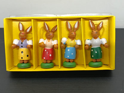 Wooden Easter Handmade Ornaments Rabbits (etsy image id: 7801864061)