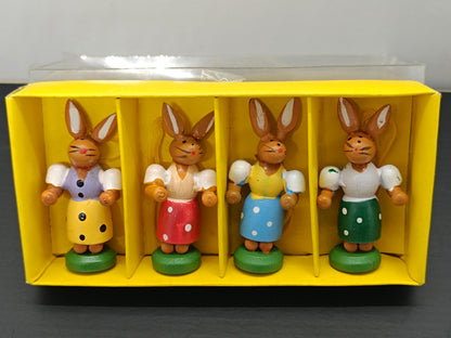 Wooden Easter Handmade Ornaments Rabbits (etsy image id: 7801864051)