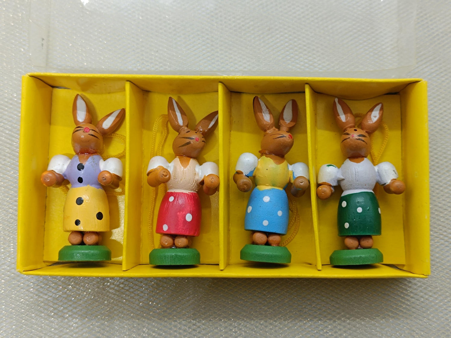 Wooden Easter Handmade Ornaments Rabbits (etsy image id: 7801864063)