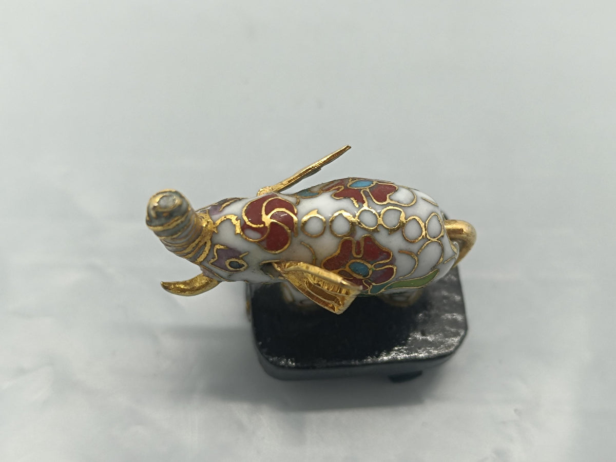Vintage Chinese Cloisonne Mini Elephant