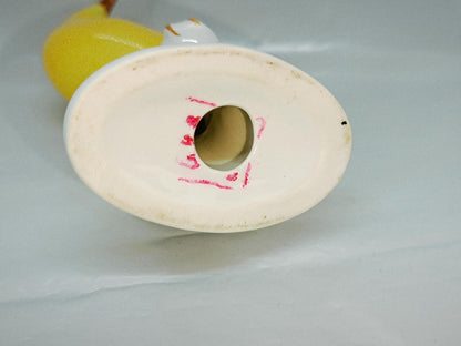 Vintage Romanian Porcelain Yellow Bird from 60's