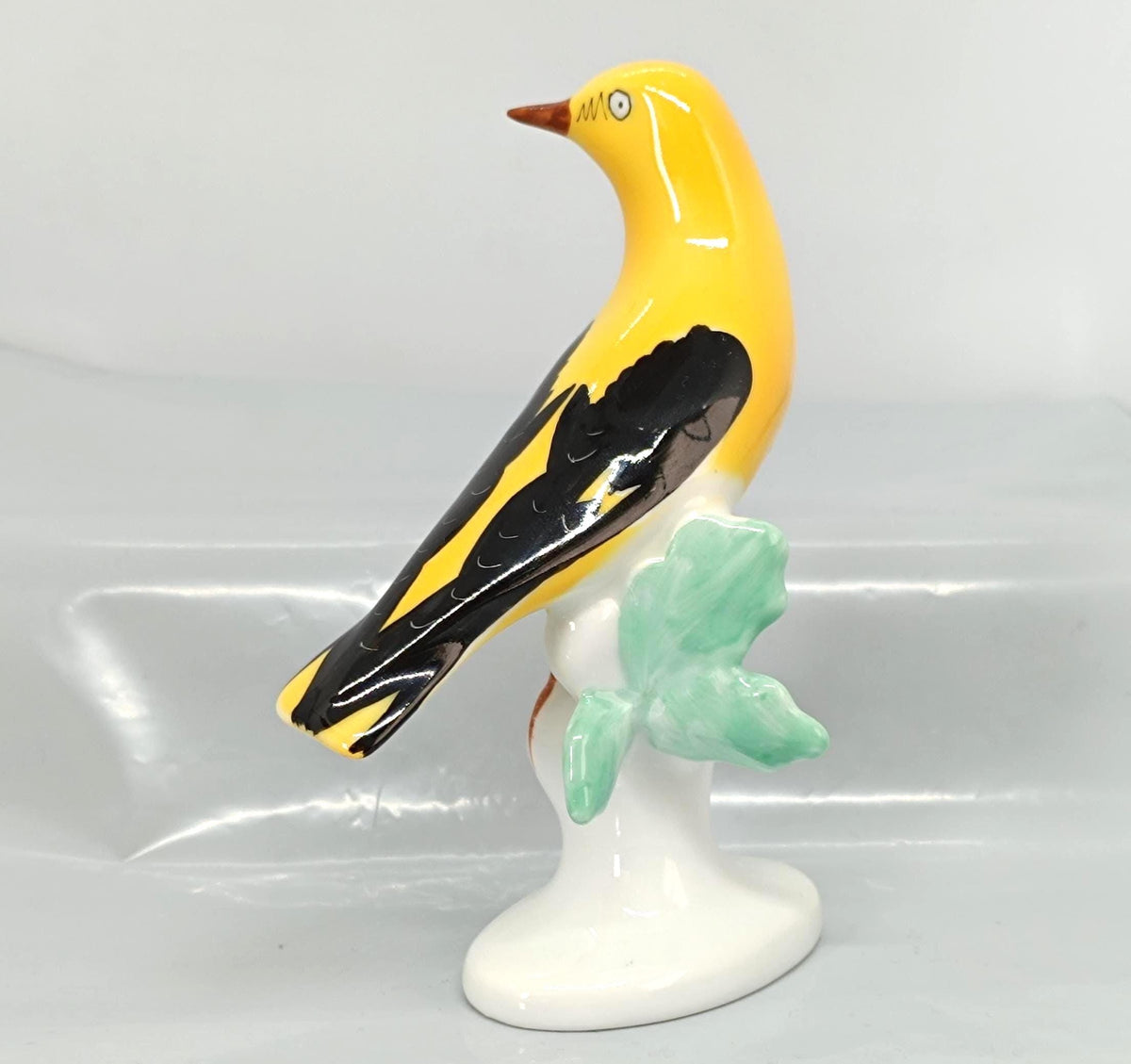 Vintage Romanian Porcelain Yellow Bird from 60's