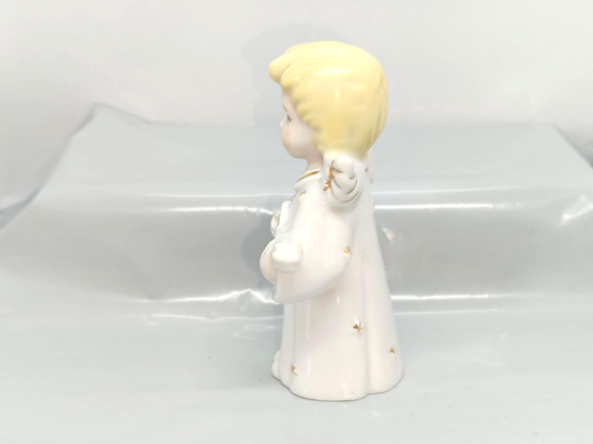 Vintage Romania Figurine Angel Candleholder