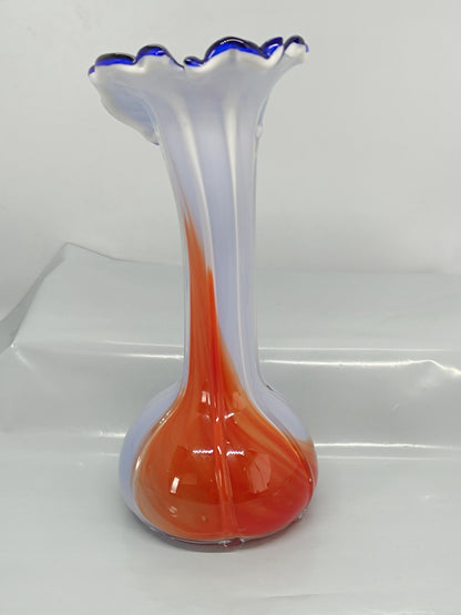 Murano Style Flower Vase hand polished 21 cm