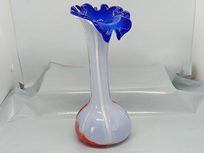 Murano Style Flower Vase hand polished 21 cm