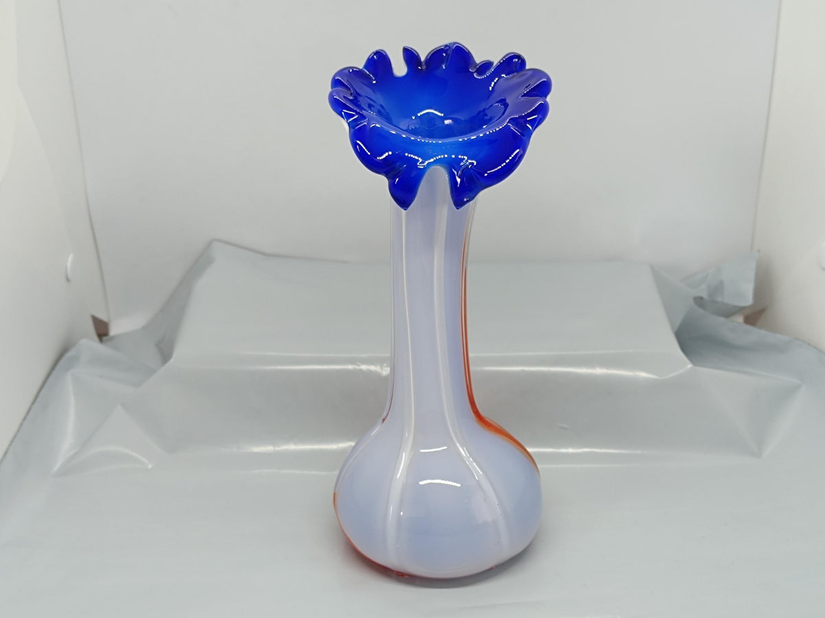 Murano Style Flower Vase hand polished 21 cm