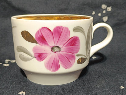 Vintage Russian Verbilki Tea Cup Teapot Sugarbowl Lid