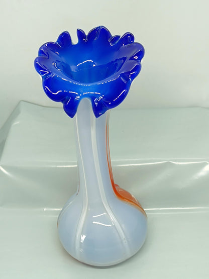 Murano Style Flower Vase hand polished 21 cm
