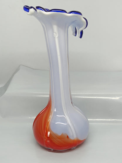 Murano Style Flower Vase hand polished 21 cm