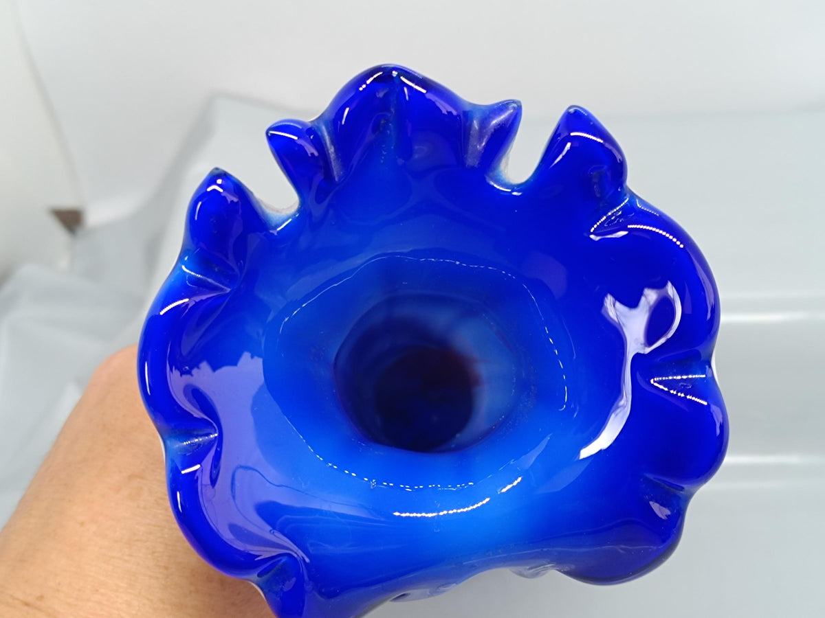Murano Style Flower Vase hand polished 21 cm