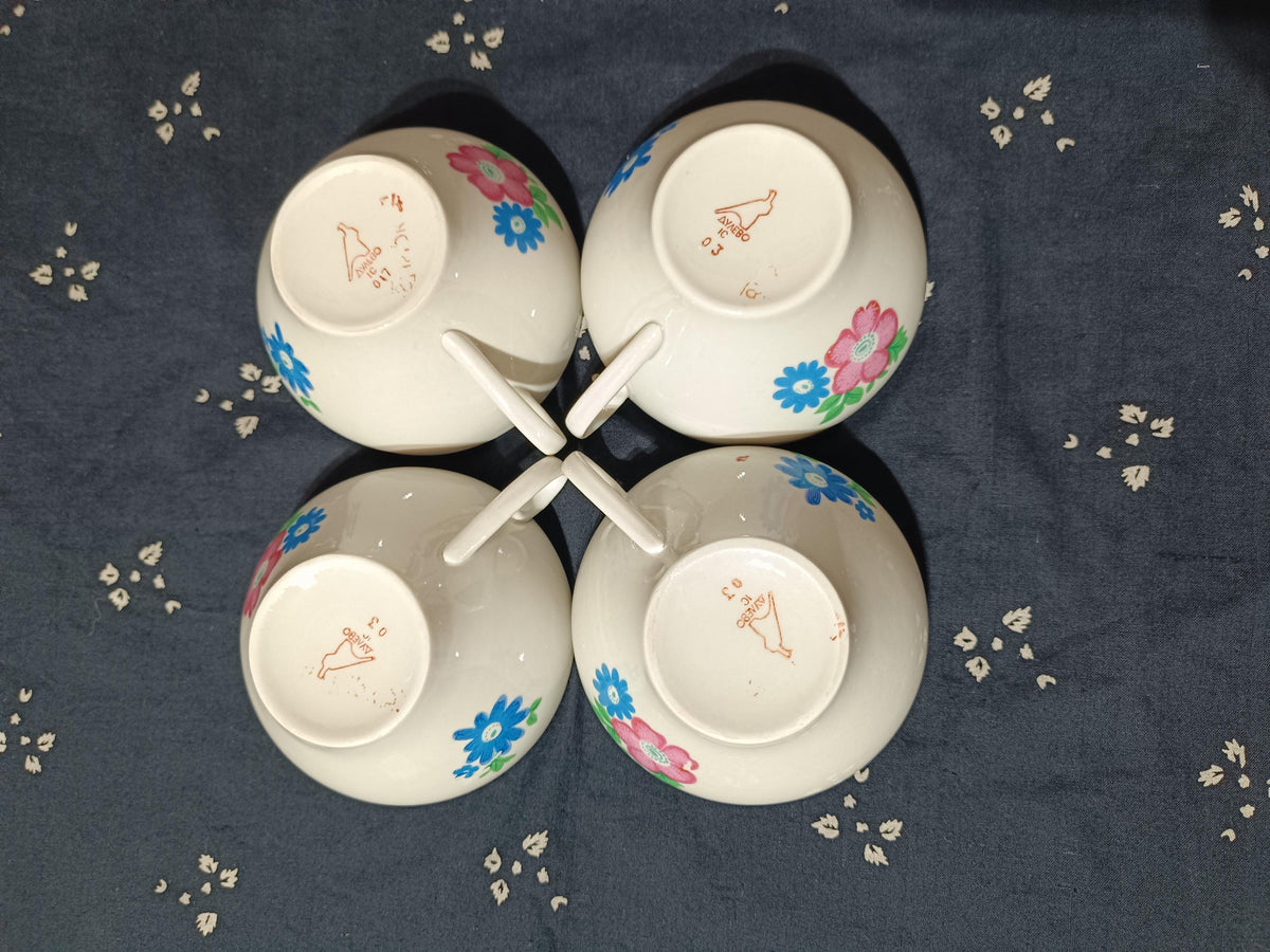 Vintage Dulevo Russian Set Flowers