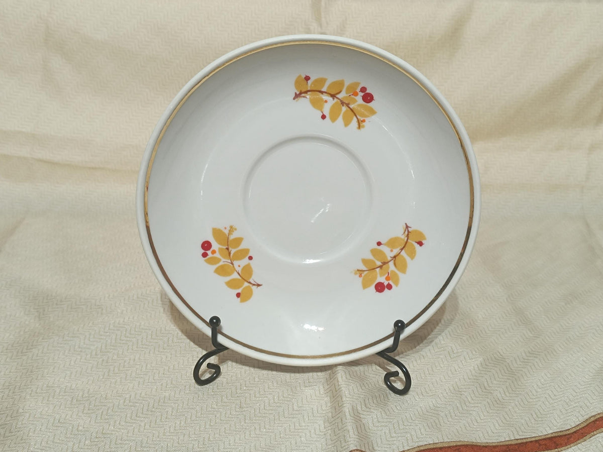 Vintage Russian Tea Cup Teapot Sugarbowl Marigold